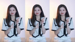 清纯可爱小美女甜美治愈呆萌甜妹