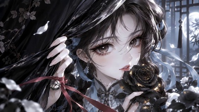 黑玫瑰美少女