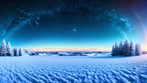 雪夜星空