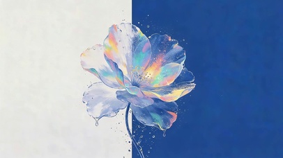 唯美荧光花
