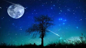 浪漫星空夜晚