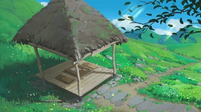 唯美护眼绿色风景