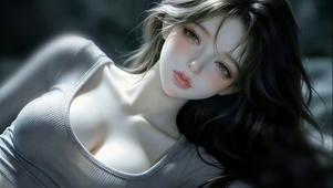 暗房中的瑜伽少女