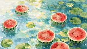 水面西瓜