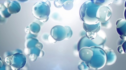 4K 高清 抽象灯光下的水分子