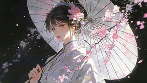 梅花古风女孩