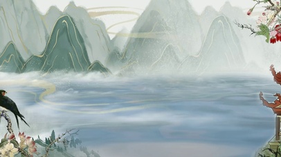 中国风淡雅水墨风景