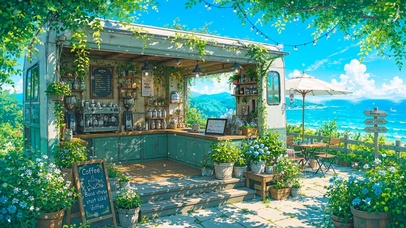 海边咖啡小屋