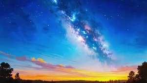 夜空星霞
