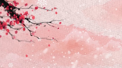 唯美浪漫古风雪景梅花冬季冬日