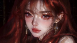 红发新中式美少女