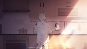 猫耳少女清晨