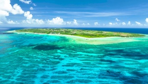 航拍夏日海岛