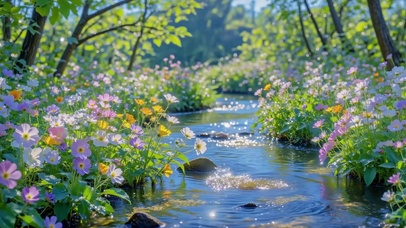 花溪晨光