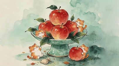 苹果猫咪
