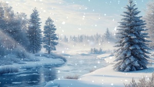冬日雪景