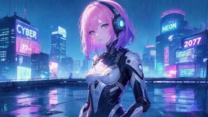 二次元炫酷女孩