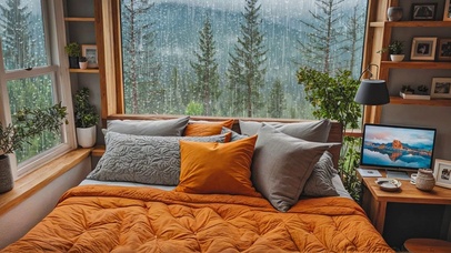 【雨景】郊外的小屋