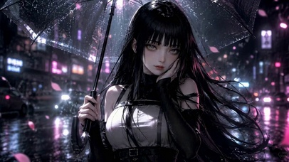 雨夜霓虹少女