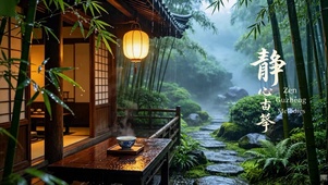 雨落青竹庭
