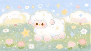 云朵与星光的软萌羊羊
