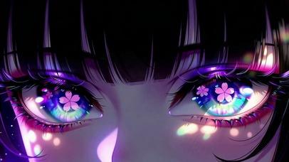 樱花炫瞳眨眼动态