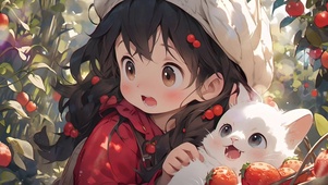 猫咪和小女孩
