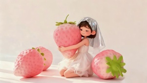 小清新草莓女孩