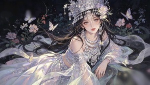 民族风动漫少女