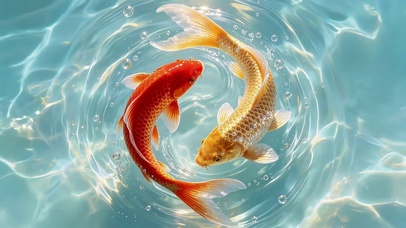 水中锦鲤