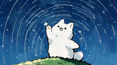 看流星的猫咪