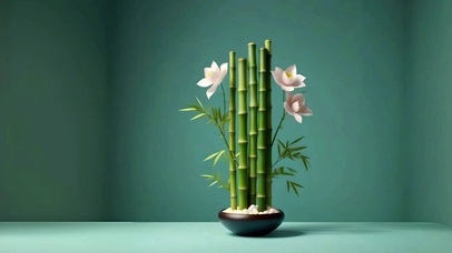 唯美简约 竹子节节高升