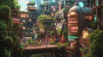 夏日科技城市建筑风景