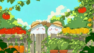 草帽猫咪的丰收菜园