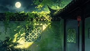 夏夜庭院