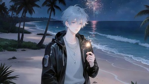 夜海星火