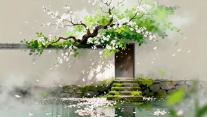 院墙外的鲜花