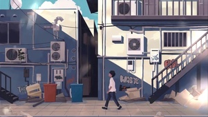 高端插画风格小男孩