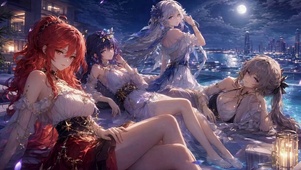 海边月夜女团
