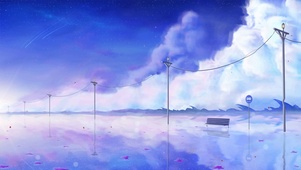唯美治愈动漫仙境风景