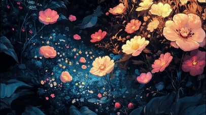 梦幻森林神秘唯美花海