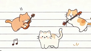 可爱一群猫咪带鱼屏