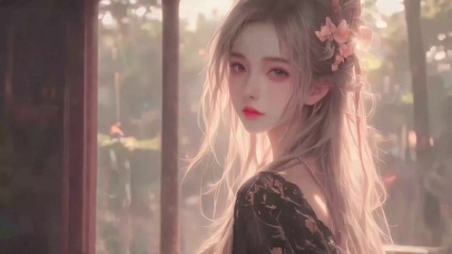 唯美长发动漫美女