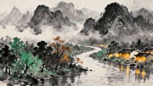 古风山水