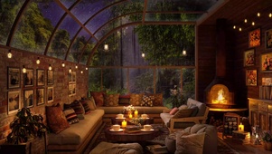 雨夜森林小屋