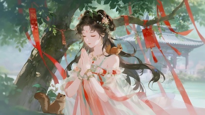 唯美古风女孩