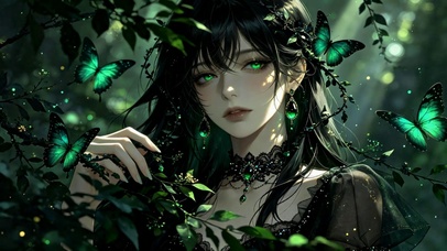 绿野暗黑森系美少女