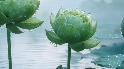 荷叶带鱼屏