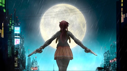 都市圆月 雨夜双枪少女