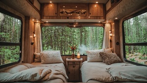 【雨景】房车外的雨